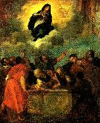 Theodore   Gericault l' assomption de la vierge France oil painting artist